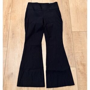 NWT Chico's Black Stretch Dress Pants Flare Leg Pull-On Career Workwear 00P 2P